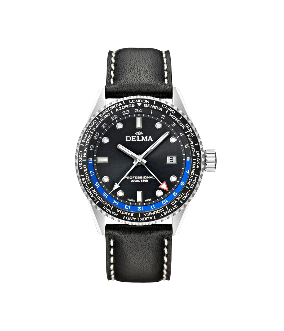 ساعه ديلما سويسري رجالي ستيل