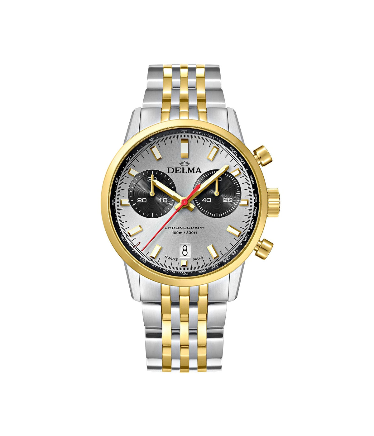 ساعه ديلما سويسري رجالي ستيل كرونوقراف