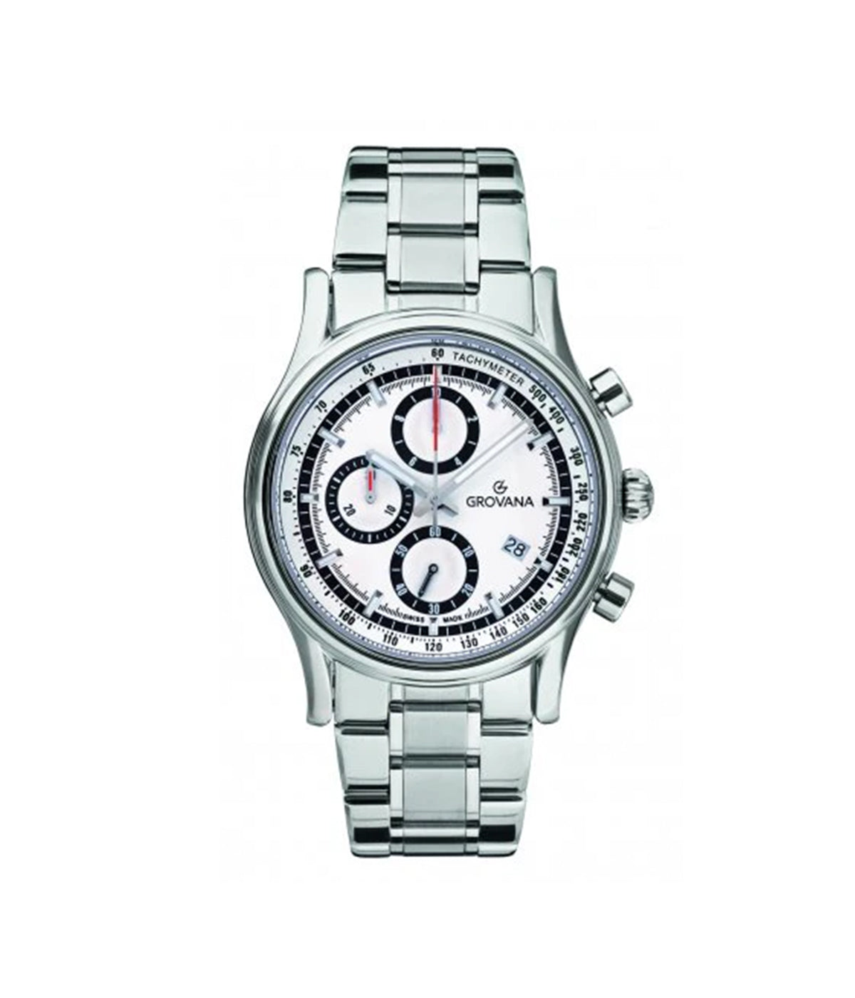 SWISS MADE MAN WATCH STEEL CHRONOGRAPH