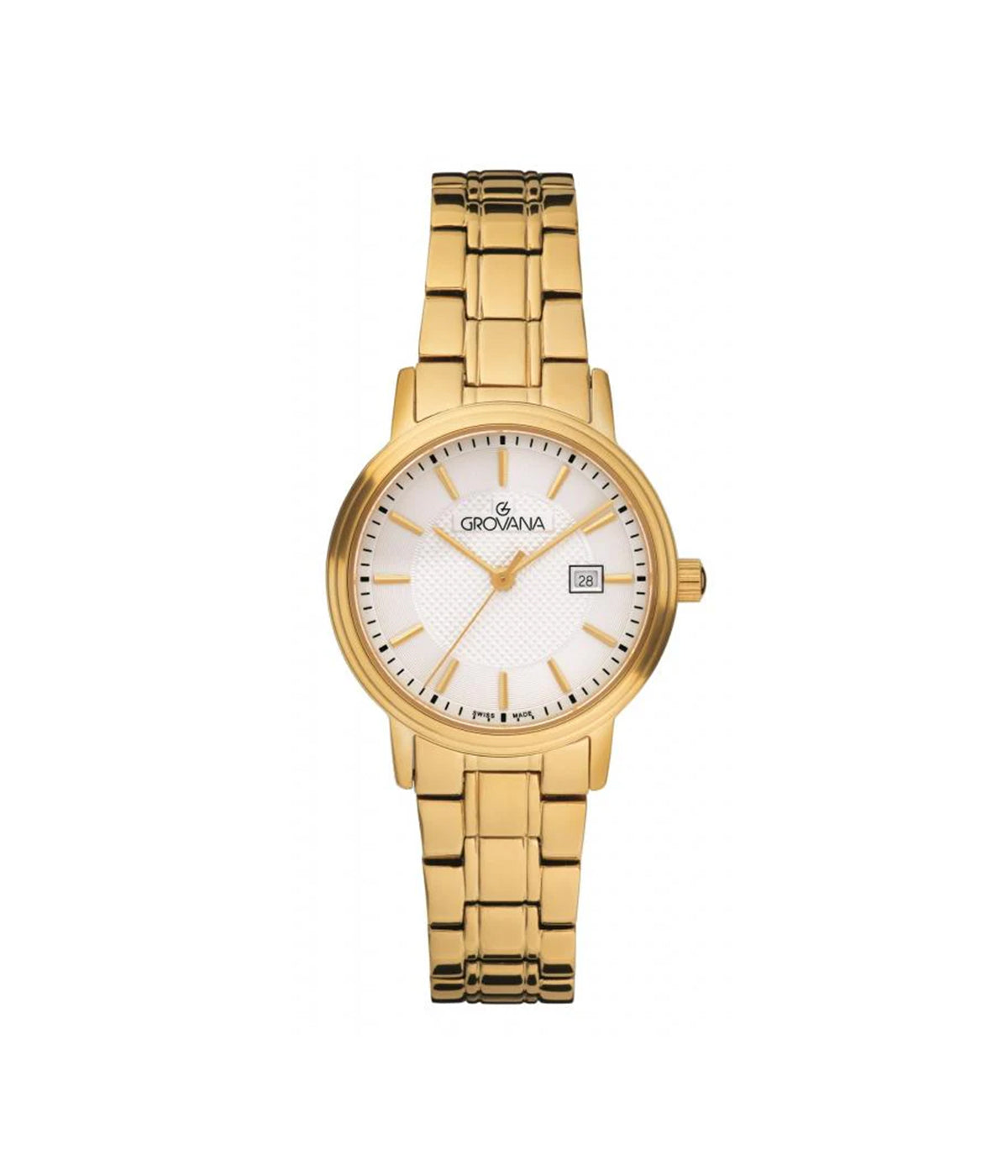SWISS MADE WOMAN WATCH STEEL GOLD