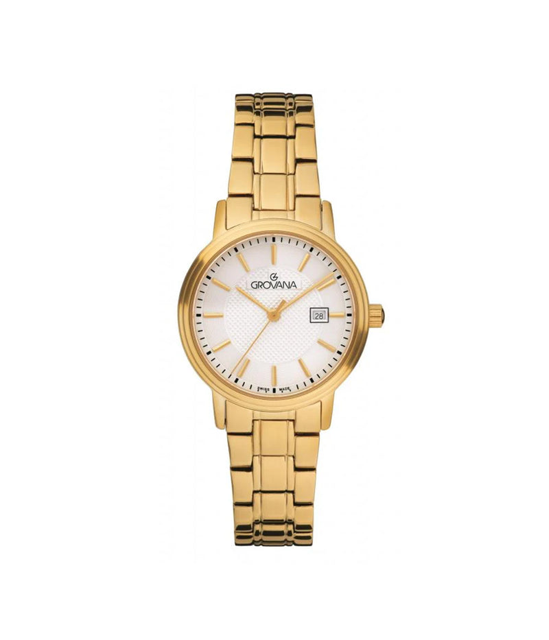 SWISS MADE WOMAN WATCH STEEL GOLD