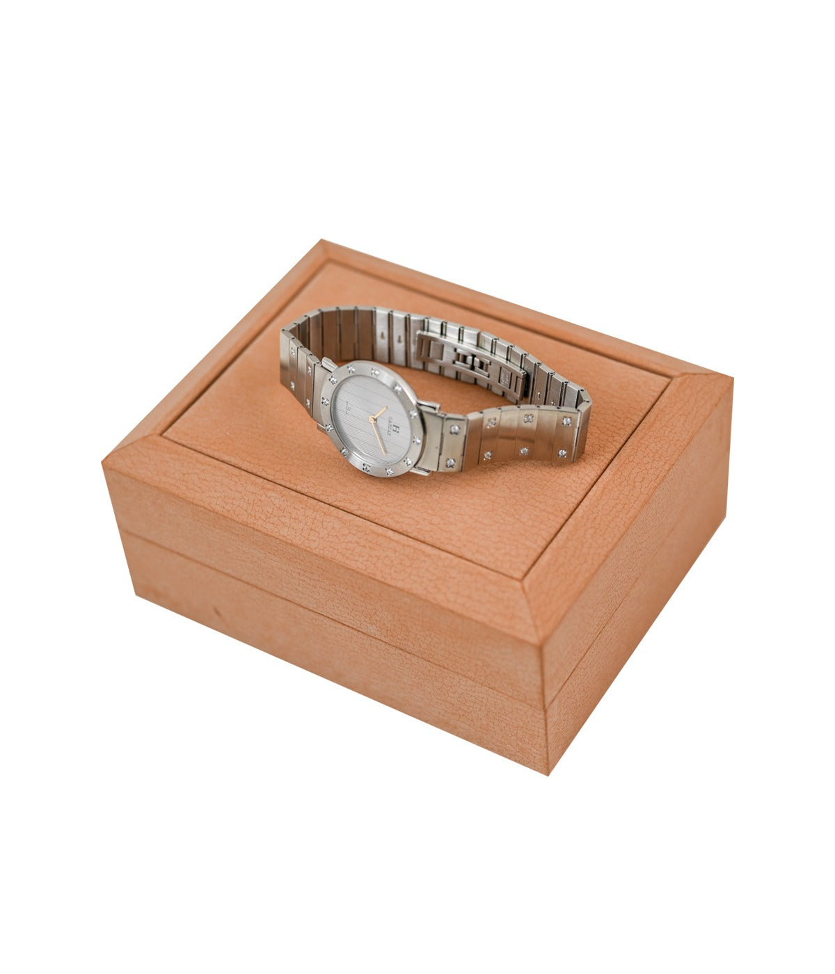 GAZZAZ WATCH SWISS STEEL WITH CUBIC ZIRCONIA