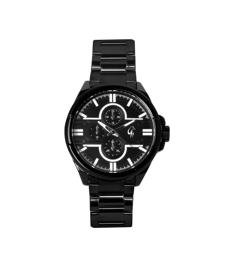 GG WATCH BLACK CASE/BLACK DIAL JAPAN MOVEMENT WATER RESISTANT
