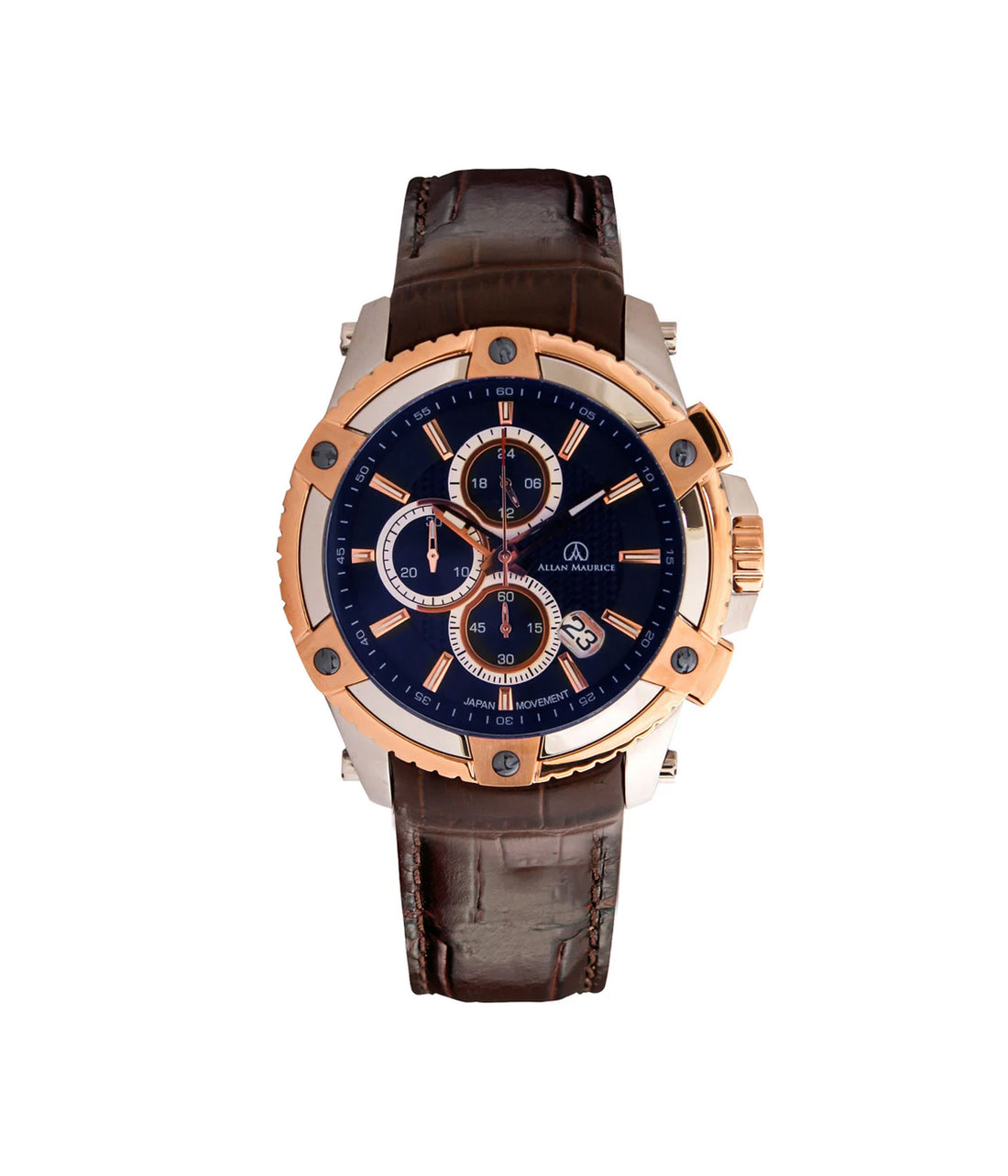 GENTS QTZ WATCH SS C.&amp; ROSE GOLD