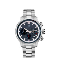 ساعه الان موريس رجالي كوارتز ستيل