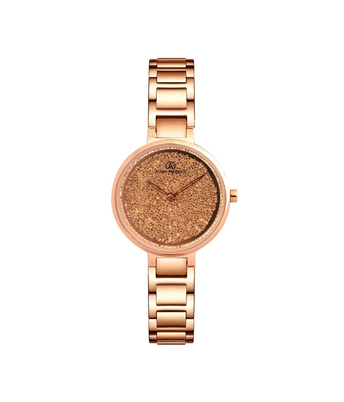 ساعه الان موريس نسائي ذهبى كوارتز ماكينه يابانى