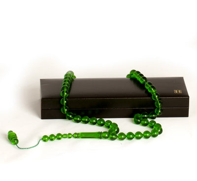 BAKELITE ROSARY GREEN COL