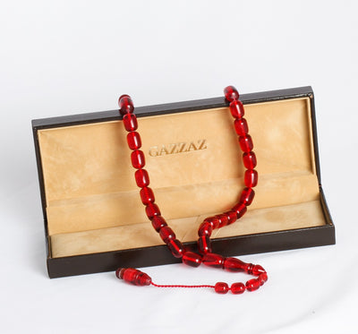 RED BAKELITE ROSARY