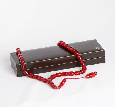 RED BAKELITE ROSARY