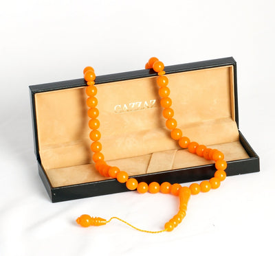 ORANGE BAKELITE ROSARY