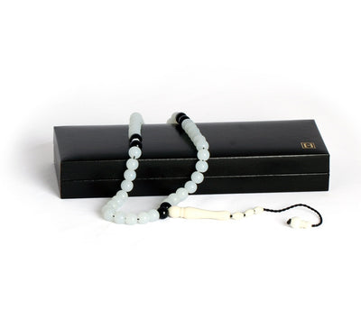 AGATE WHITE ROSARY