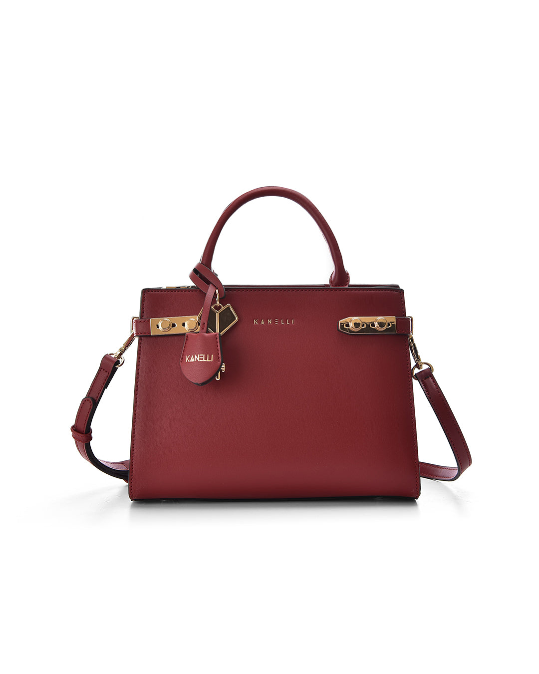 LEATHER LADIES BAG RED