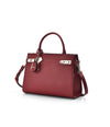 LEATHER LADIES BAG RED
