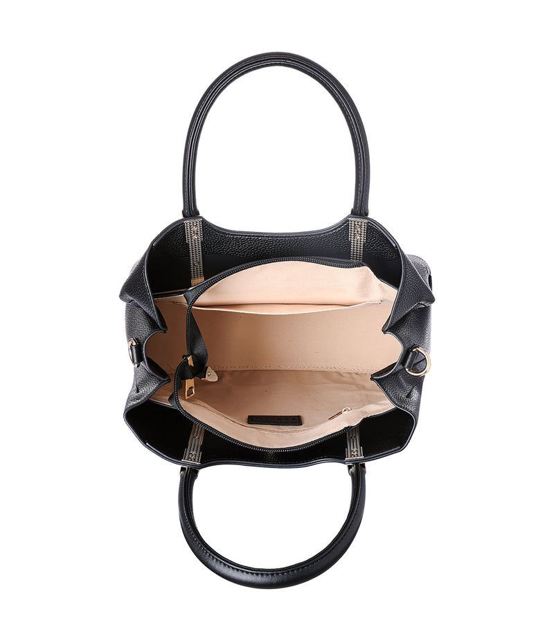 LEATHER LADIES BAG BLACK