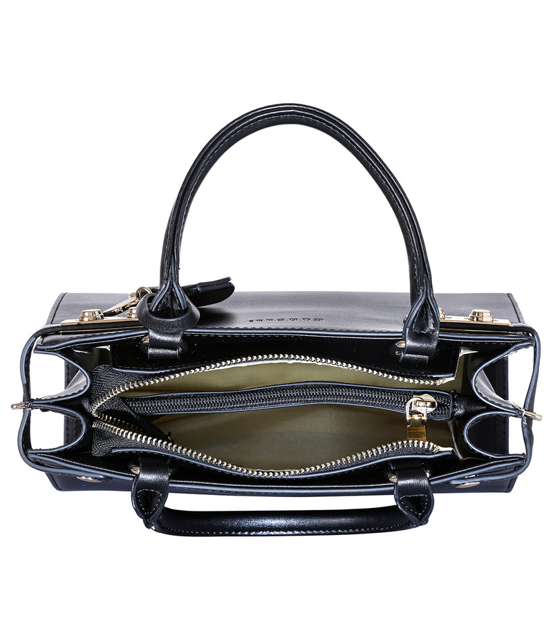 LEATHER LADIES BAG BLACK