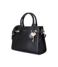 LEATHER LADIES BAG BLACK