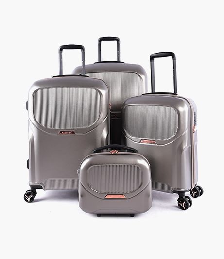 MAGELLAN 4 PIECE TRAVEL BAG SET - GREY