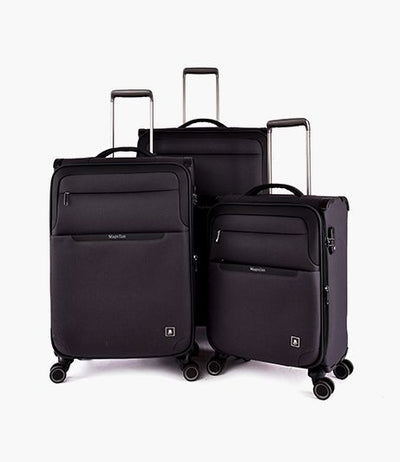 MAGELLAN LUGGAGE SOFT SET 3 PCS BLACK