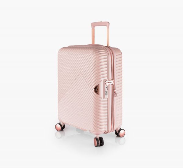 شنط سفر وردي 4 قطع من ماجلان | ضمان شامل ضد الكسر