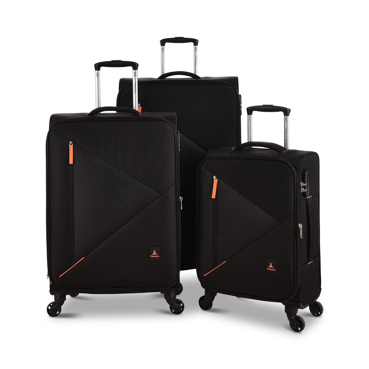 FABRIC LUGGAGE SET 3 PCS BLACK