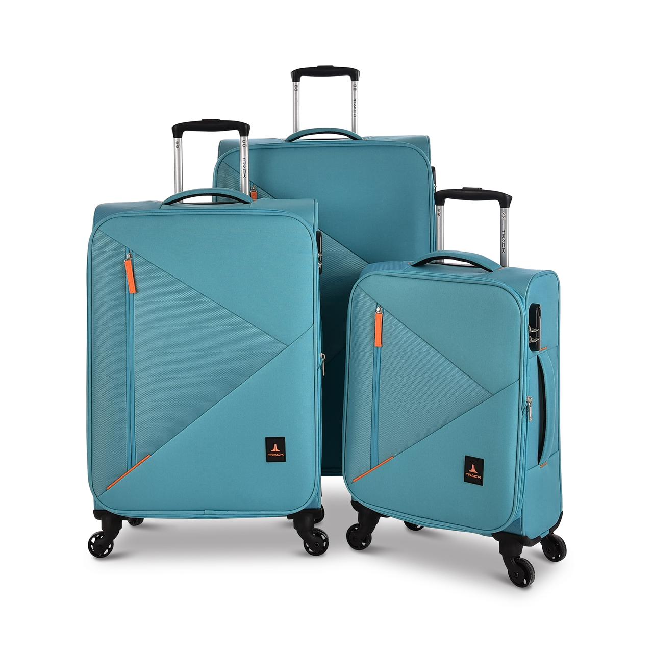 طقم شنط سفر 3 قطع ماركه تراك ازرق