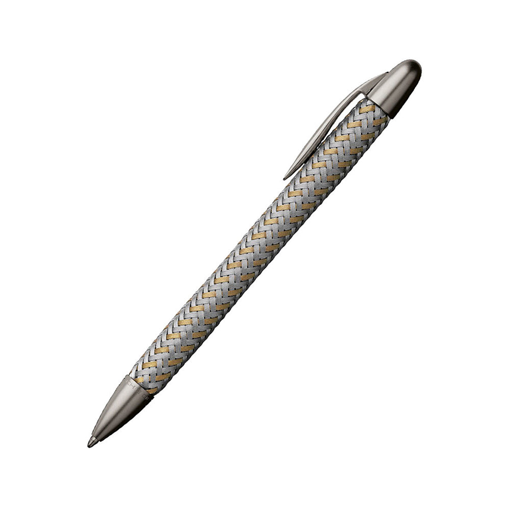 PORSCHE DESIGN LUXURY PEN TEC FLEX BP STAINLESS STEEL AND GOLD