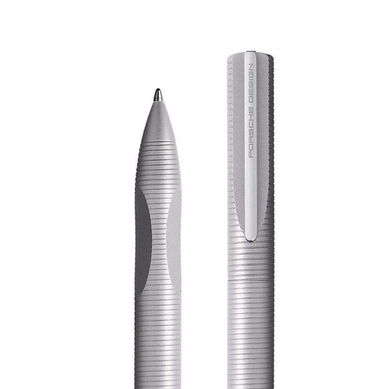 قلم بورش ديزاين فاخر جاف الامينوم لون فضي