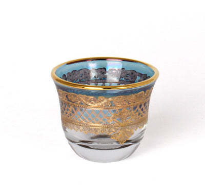 POLAND CAWA CUP OF 6 PCS BLUE W GOLD