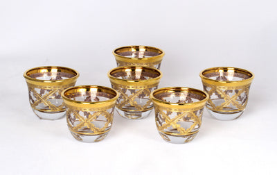 POLAND CAWA CUP OF 6 PCS GOLD PLATED