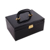 PRINTED CROCO LEATHER JEWE BOX BLACK
