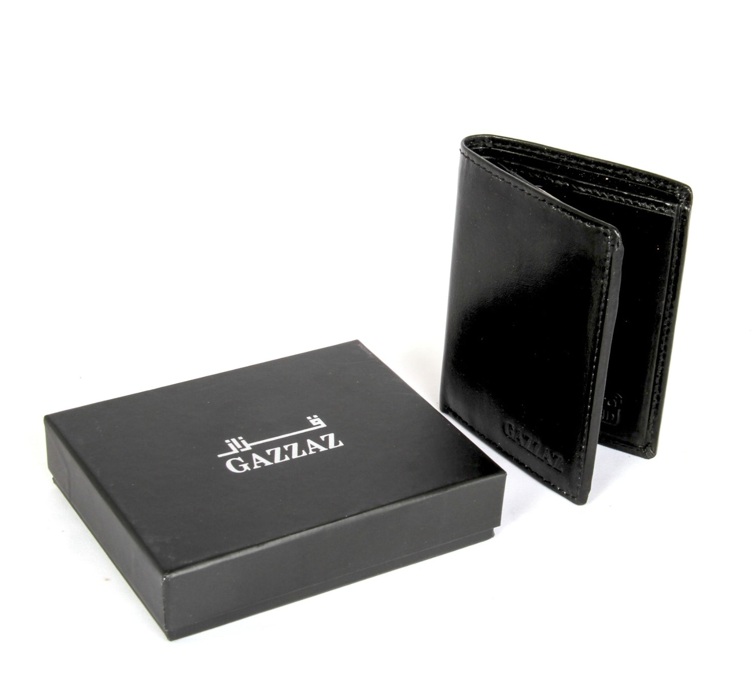 GAZZAZ LEATHER WALLET BLACK