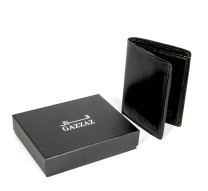 GAZZAZ LEATHER WALLET BLACK