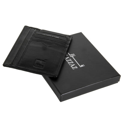 محفظه رجالي قزاز خفيفه للكروت اسود