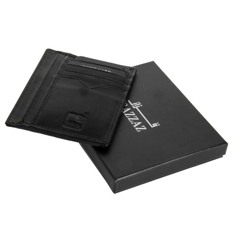 محفظه رجالي قزاز خفيفه للكروت اسود
