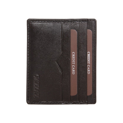 GAZZAZ LEATHER POCKET WALLET BROWN
