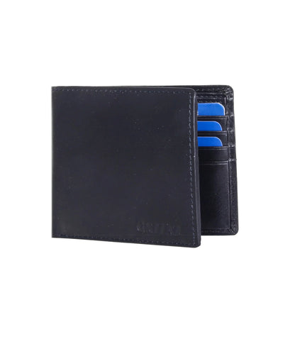 GAZZAZ LEATHER WALLET D.BLUE