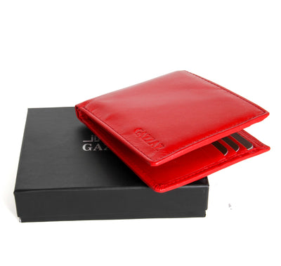 GAZZAZ LEATHER WALLET RED