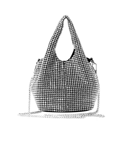 حقيبة يد نسائيه سهرة فضى مرصعه بالفصوص