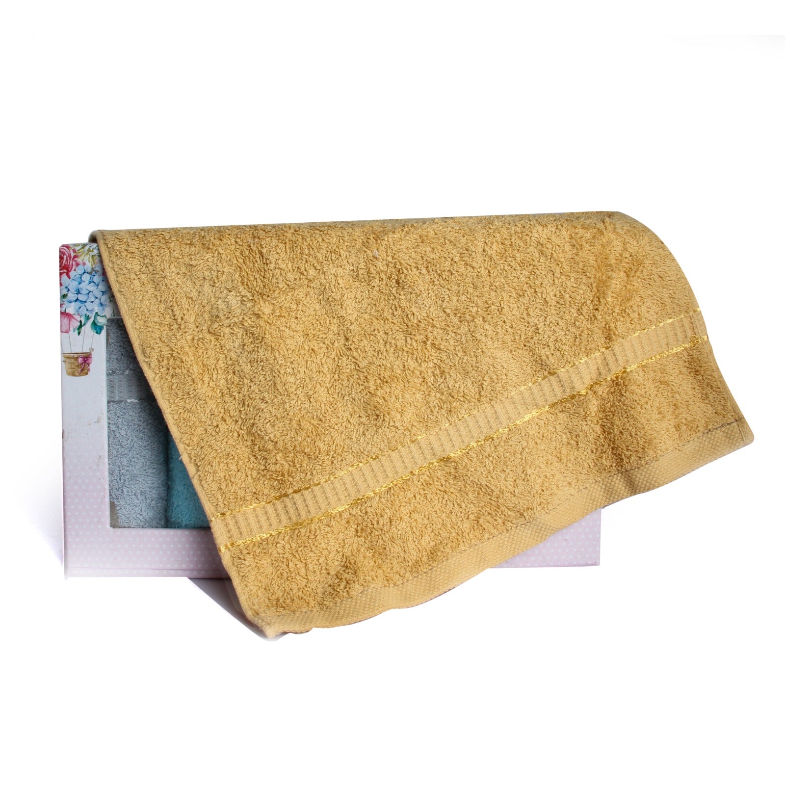 GAZZAZ TOILET TOWELS SET 6PCS SIZE 30*30