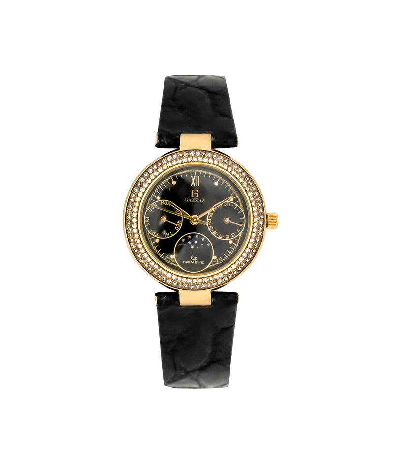 SWISS WATCH BLACK DIAL (A)