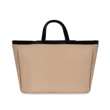 شنطه يد حريمي كنالى اسود / بيج