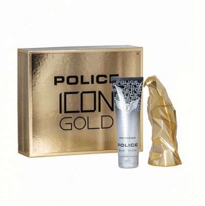 POLICE ICON GOLD GIFT SET FOR MEN EDP 2 PIECES