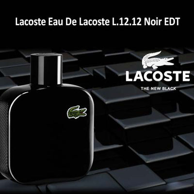 EAU DE LACOSTE L.12.12 NOIR INTENSE EDT POUR HOMME SPRAY 100 ML