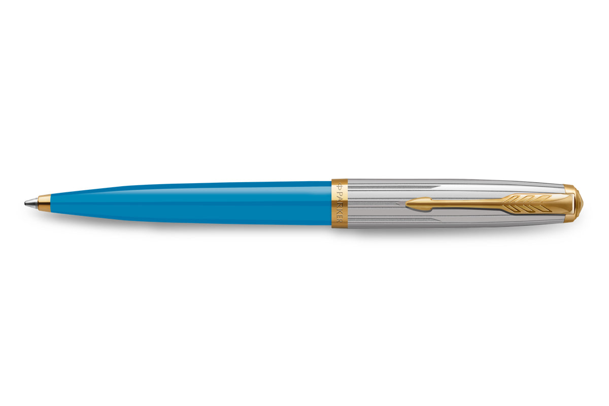 PARKER 51 PREMIUM TURQUOISE GT BALLPOINT PEN