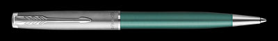 PARKER SONNET SAND BLASTED METAL GREEN CT BALLPOINT PEN