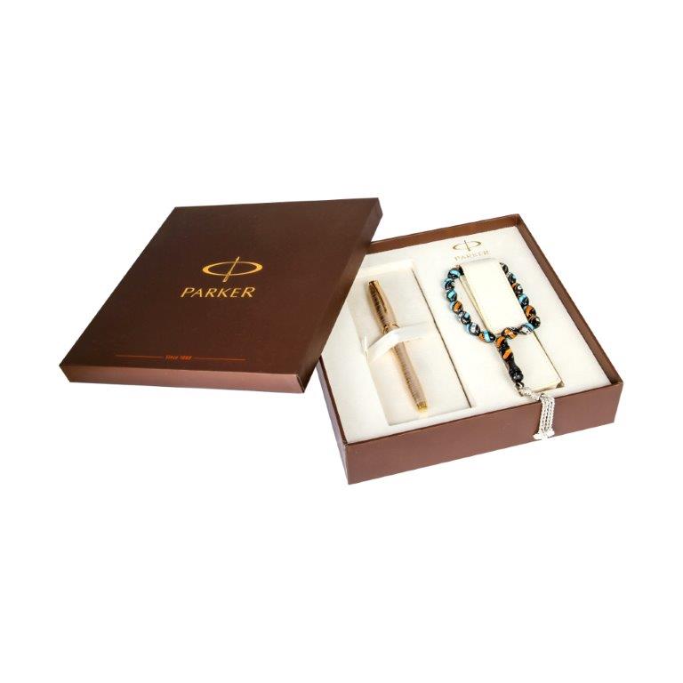 PARKER URBN SET ROLLER BALL PEN + LUXURY ROSARY