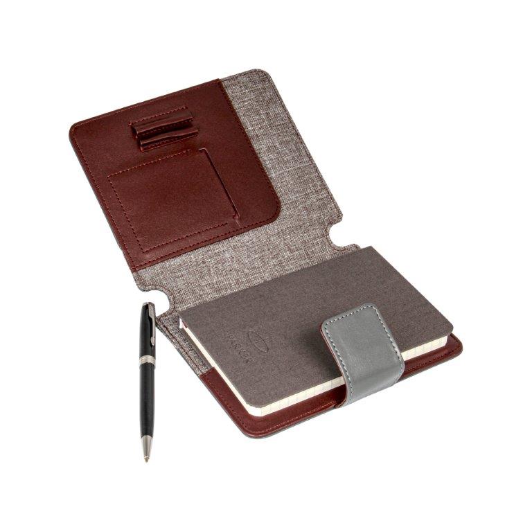 PARKER SONNET SET BALL PEN + LEATHER NOTEBOOK