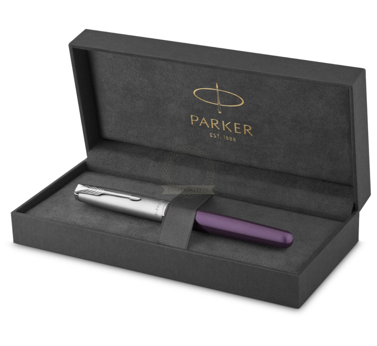 PARKER SONNET SAND BLASTED METAL VIOLET CT ROLLERBALL PEN