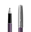 PARKER SONNET SAND BLASTED METAL VIOLET CT ROLLERBALL PEN