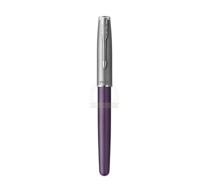 PARKER SONNET SAND BLASTED METAL VIOLET CT ROLLERBALL PEN